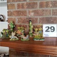 Several frog collectibles