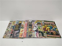 9 earlier super hero comic books