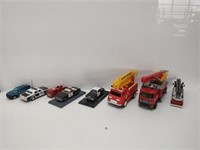 Collection of police cars & fire trucks
