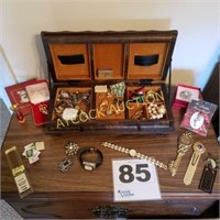 Jewelry box full of items such as...
