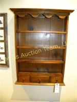 Small hanging wood cabinet