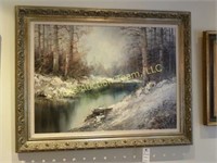 "Winter" original Oil painting by Kort