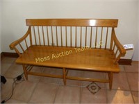 Solid Maple bench by Willett Furniture