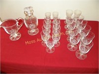 Crystal glassware from France