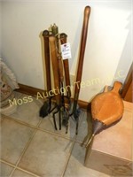 6 pc fireplace tool set