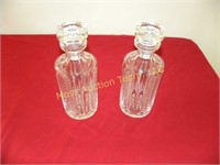 (2) Crystal decanters