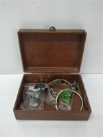 Vintage sterling silver jewelry in box