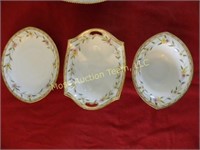 (3) Handpainted Nippon pieces
