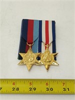 Pair of medals w/ ribbons: 1939-45