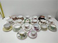 Nice Looking but mismatched cups & saucers