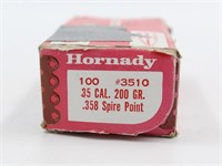 (100) Hornady 35 Cal. 200 GR Pistol Bullets