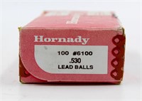 (100) .530 Lead Round Ball Bullets