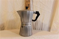 VINTAGE PEWTER COFFEE POT - MADE IN ITALY