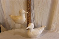 PORCELAIN DUCKS - SIGNED PIECES FROM 1984