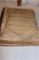 1881 HOLY BIBLE - AMERICAN BIBLE SOCIETY (AS IS)