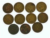 Lot #6 - 10 Indian Head Cents: 1891, 1901, 02