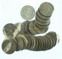 Lot #27 - Bag of Approx. 25 Steel Wheat Cents