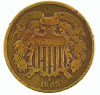 Lot #33 - 1865 2 Cent Piece