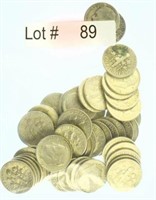 Lot #89 - Bag of Fifty +/- 1964 & Pre Roosevelt