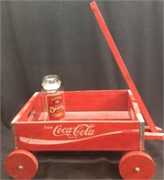 Coke Tray Wagon & Bean Jar