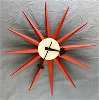 George Nelson Red Sunburst Clock Vitra Museum