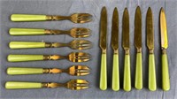 1920s J. Nore French Pastry Dessert Set