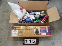 Christmas tree, ribbon, bags & more