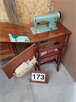 Viking husquarvna sewing machine w/ cabinet
