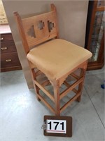 Bar stool  seat 32H back 45H