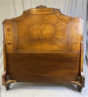 Pair 1920s Inlaid Headboards Orinoco Furniture REO