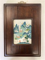 Chinese Hand Painted Porcelain Plaque