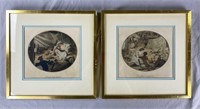 Pair French Etchings - Sergent-Marceau
