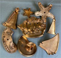 8 Collectible Nautical Copper Cookie Cutters