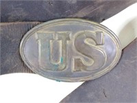 Brass US Civil War Union Belt & Buckle