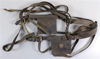 WWI Era US Army Horse Reins, Bit & Blinders