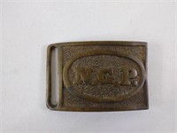 Vtg NGP National Guard of PA Brass Belt Buckle