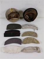 WWII US Army NCO Officer Hat Lot
