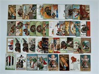 44pc Antique Postcards Lot