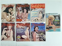 7pc Nudist Magazines Lot