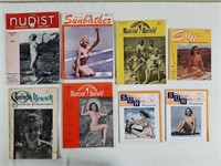 8pc Nudist Magazines Lot
