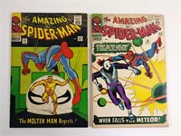 Silver Age Spiderman #35 & #36 Comics