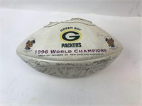 1996 Green Bay Packers Printed Team Signed Ball