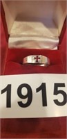 STERLING SILVER CROSS RING SIZE 7 BOX NOT INCLUDED