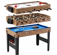 48" - 3 In 1 Game Table, Pool, Hockey, Foosball