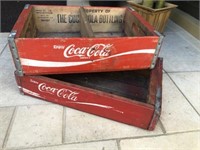 2 Coca Cola bottle crates
