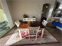L - 6pc Dining Room Set with Rug