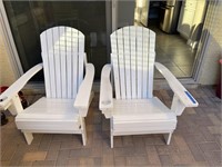 P - Wooden Patio Loungers 2pc