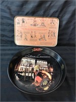 Vintage tray about curling & bar tray