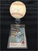 Chicago Cubs pitcher Fergie Jenkins signed ball.