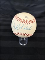 Astros pitcher J.R. Richard signed baseball.